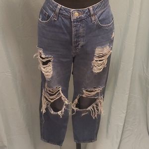 Topshop Hayden ripped denim